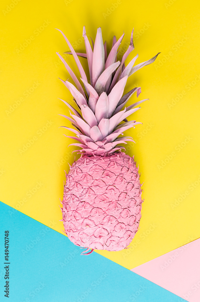 Pink painted pineapple