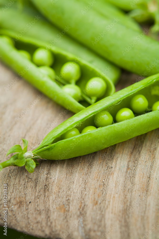 Green Peas Macro -  organic food from the garden.