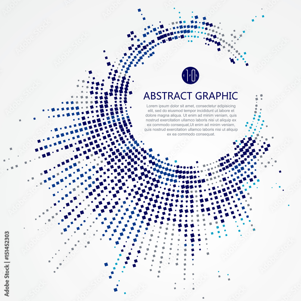 Radial lattice graphic design, abstract background.