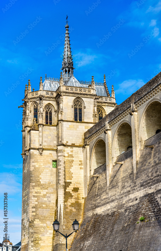 Saint Hubert Chapel at the Amboise Castle in the Loire Valley - France