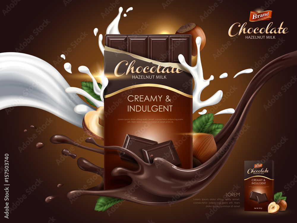 榛子巧克力广告