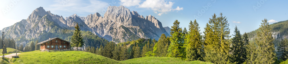 奥地利山脉全景