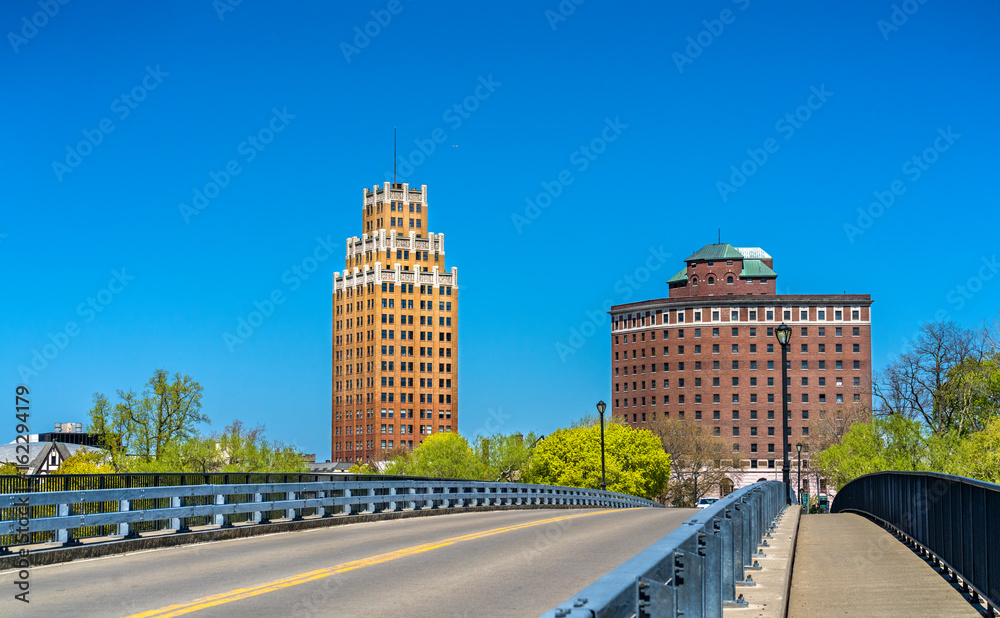 Buildings in Niagara Falls City - New York, USA
