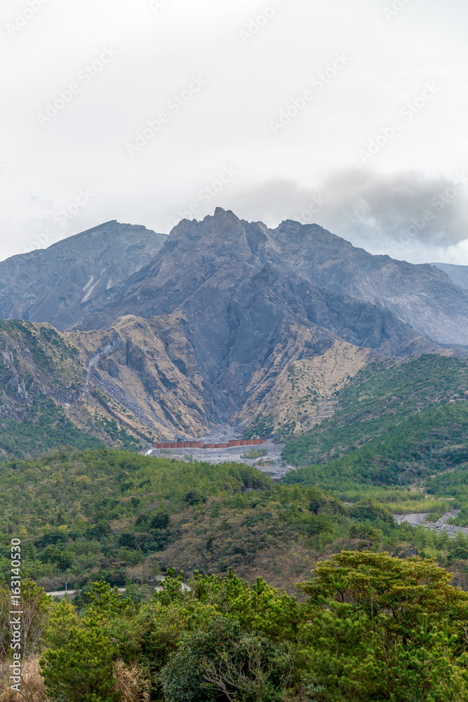 日本鹿儿岛与樱岛火山