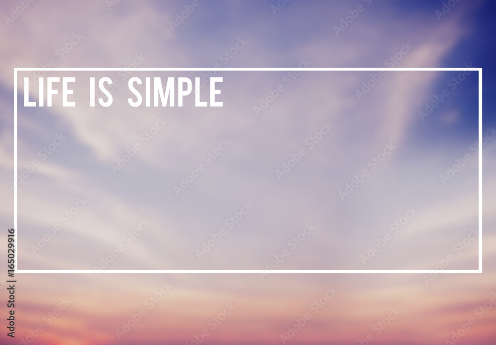 生活就是简单的生活方式幸福观