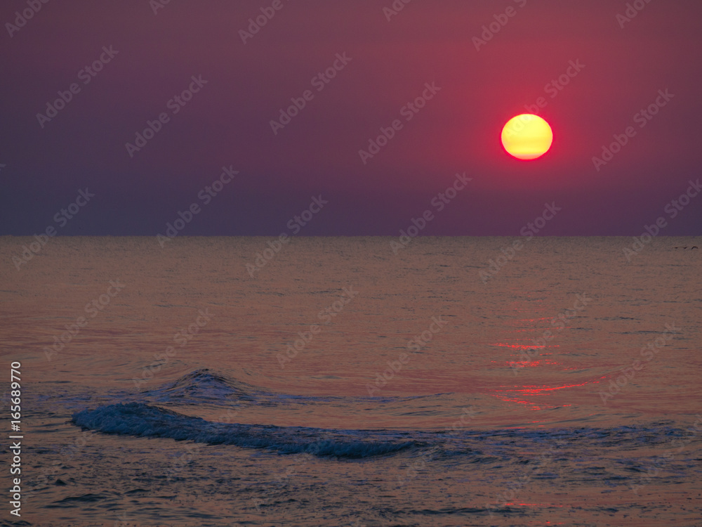 Sunrise. Beautiful sunrise Black sea. Gold sea sunrise. Picture Sea sunrise. Sea sunrise background.