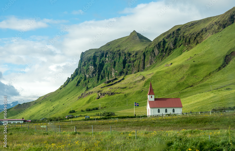 冰岛大西洋维克村附近的Reynisfjara海岸