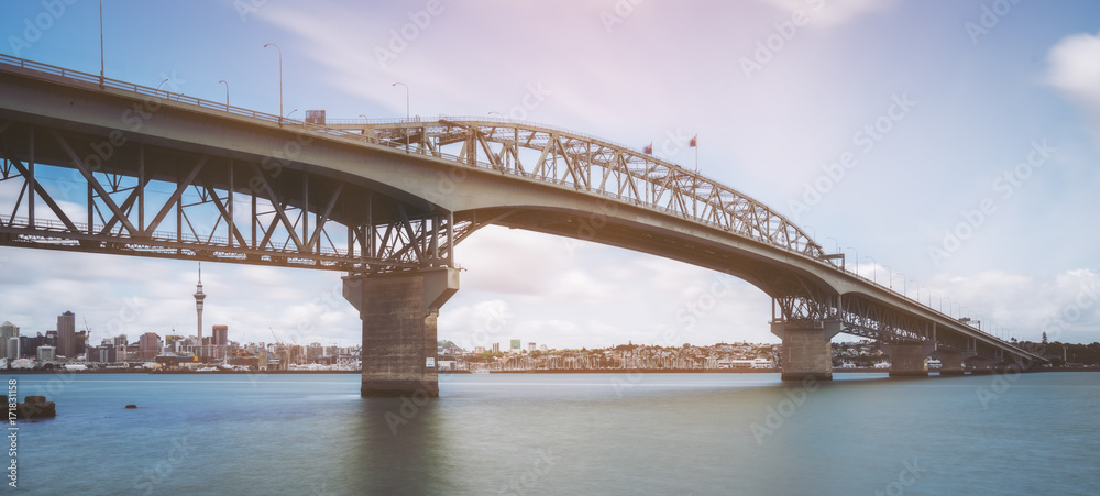 Auckland Harbour Bridge in Auckland, New Zealand