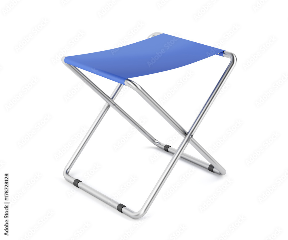 蓝色折叠凳