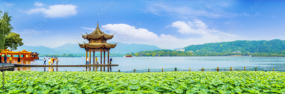 杭州美丽的西湖景观