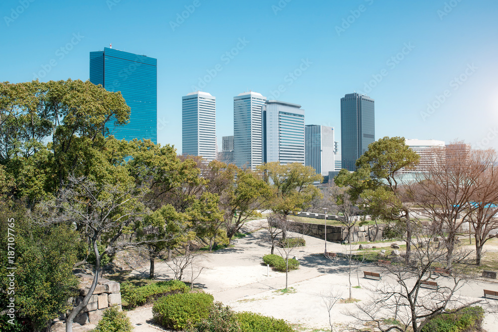 日本东京的建筑公园。