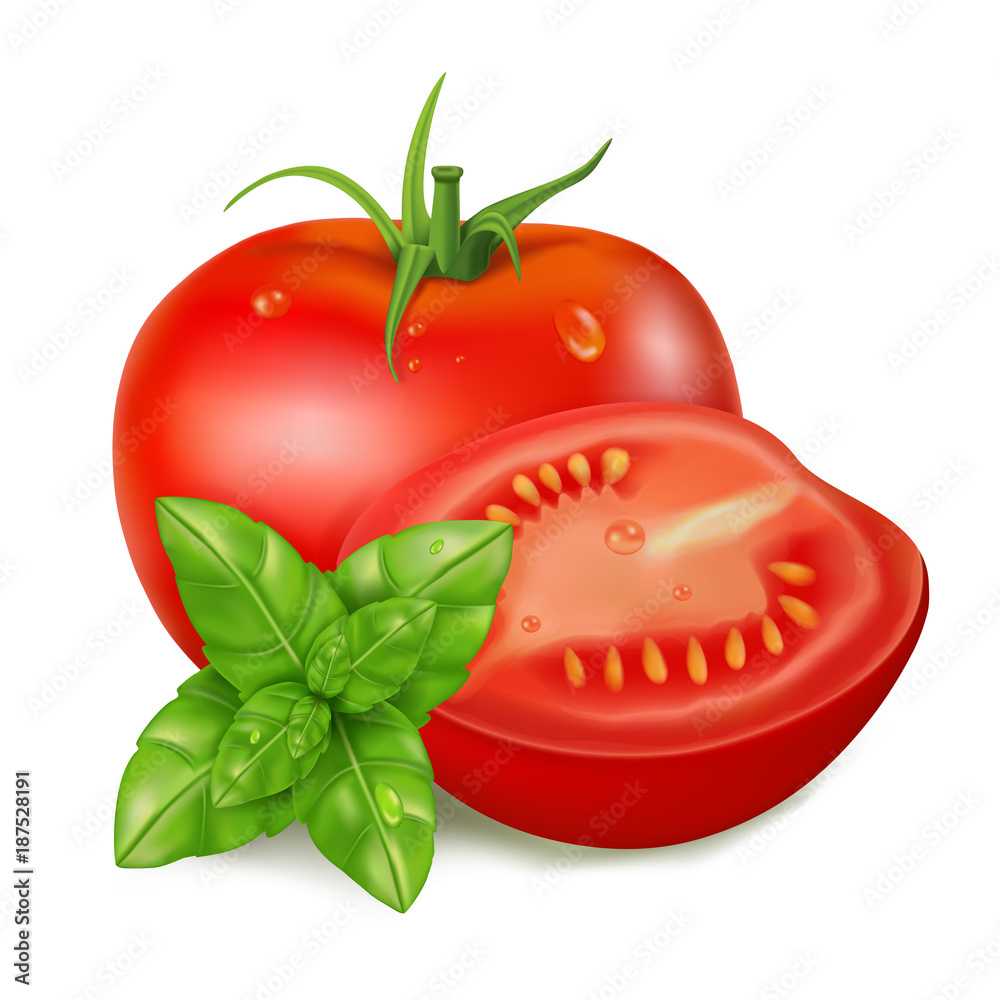 番茄和罗勒加滴剂