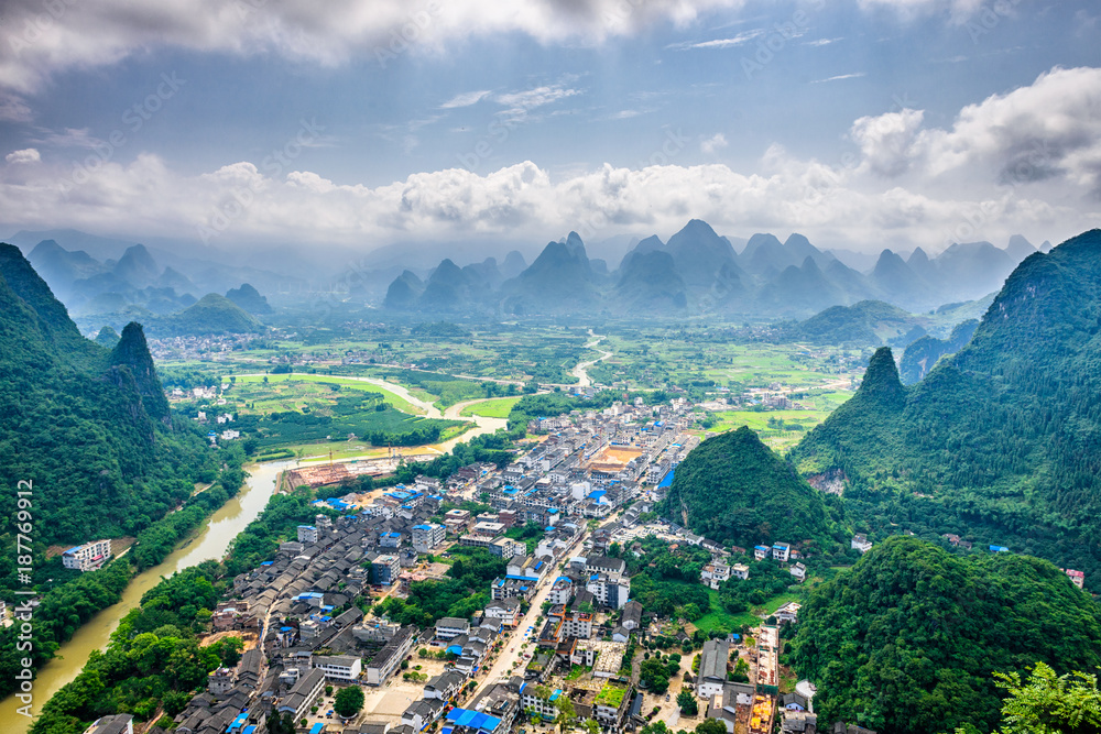 Karst Mountains in Guilin,China