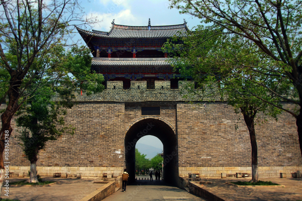 城墙，云南大理古城防御工事