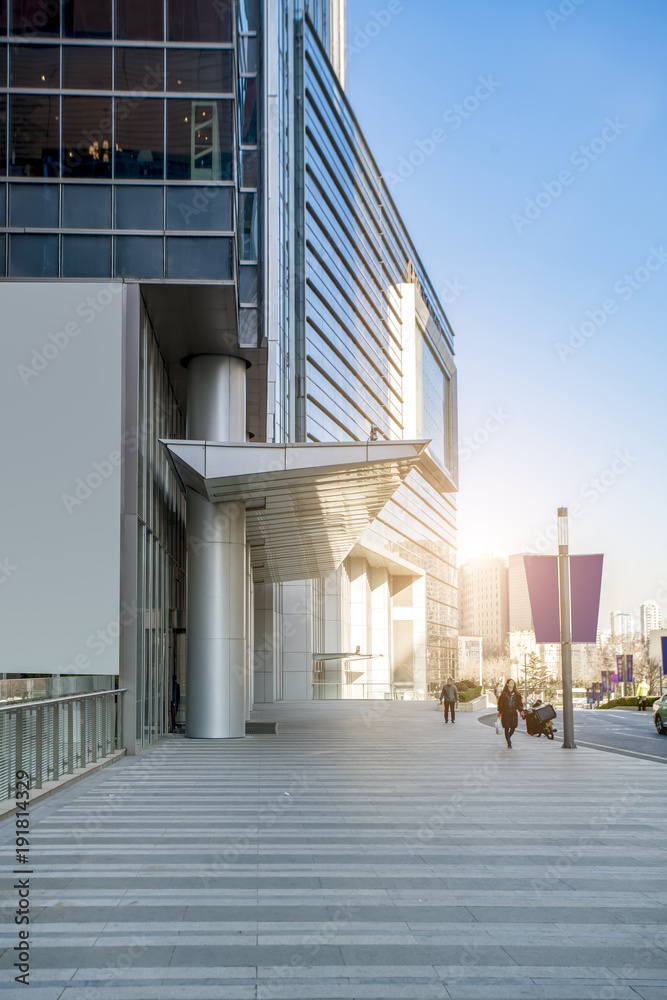 青岛市中心城市建筑景观的摩天大楼和天际线