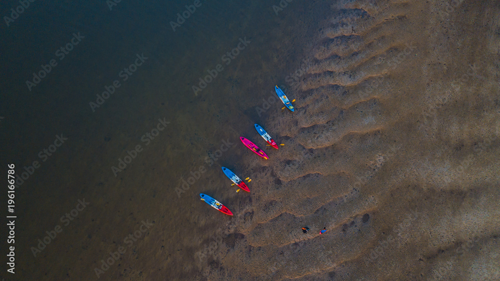 甲米附近的Ao Thalane鸟瞰图，Ao Tha Lane是著名的山地河上皮划艇之地