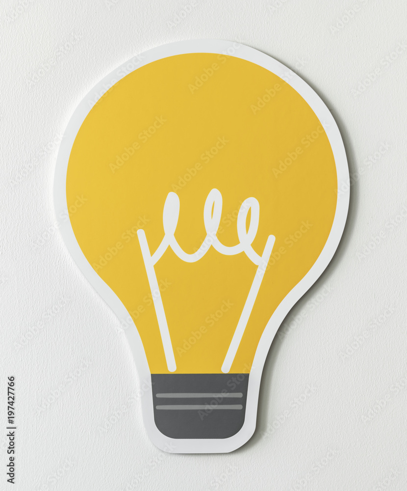 Creative light bulb ideas icon