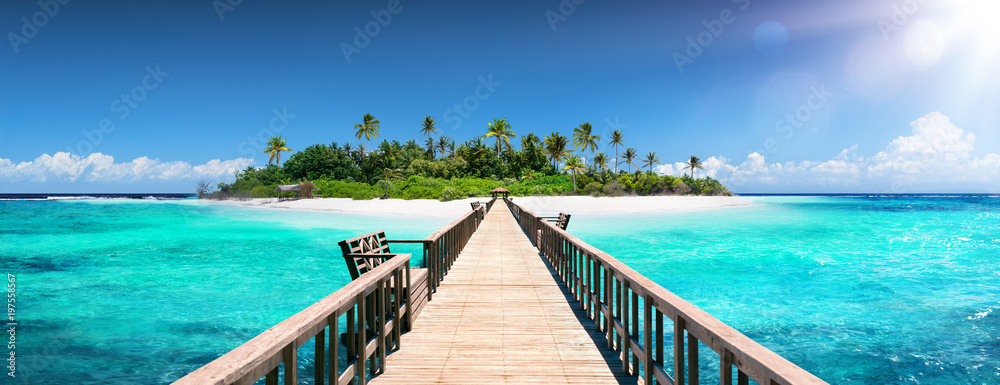 热带目的地-马尔代夫-天堂岛码头