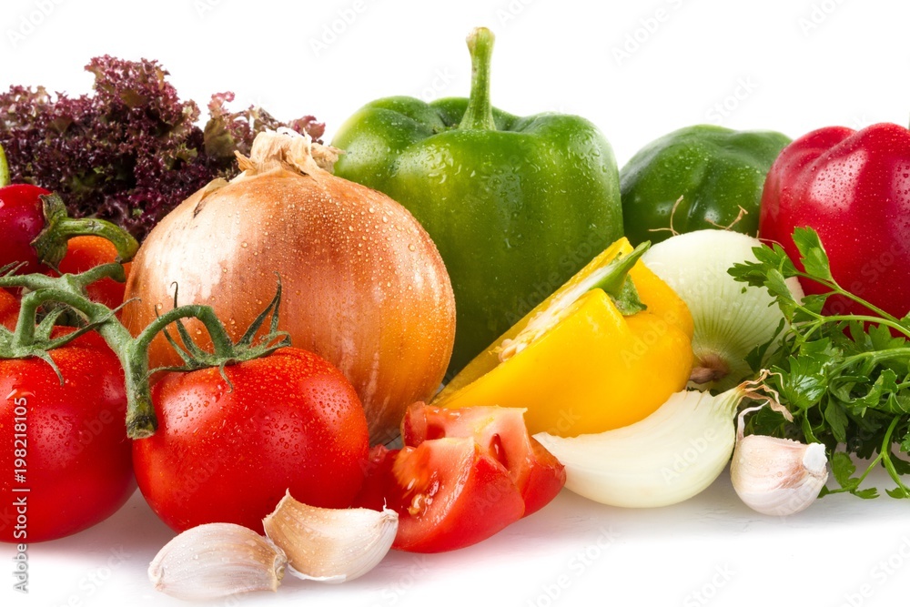 彩色蔬菜概念
