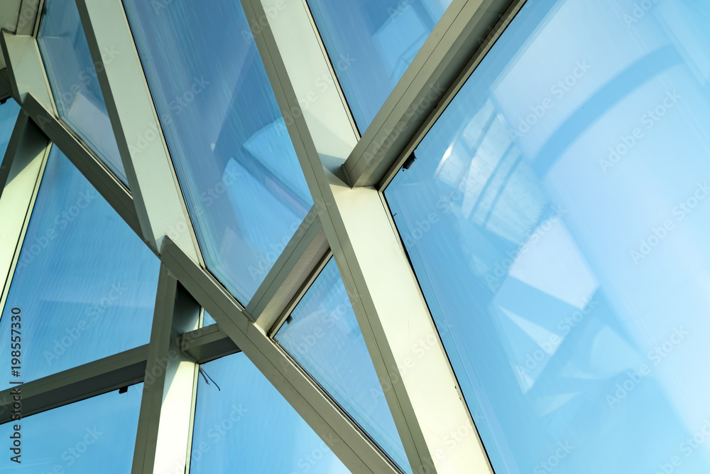摩天大楼建筑结构玻璃窗