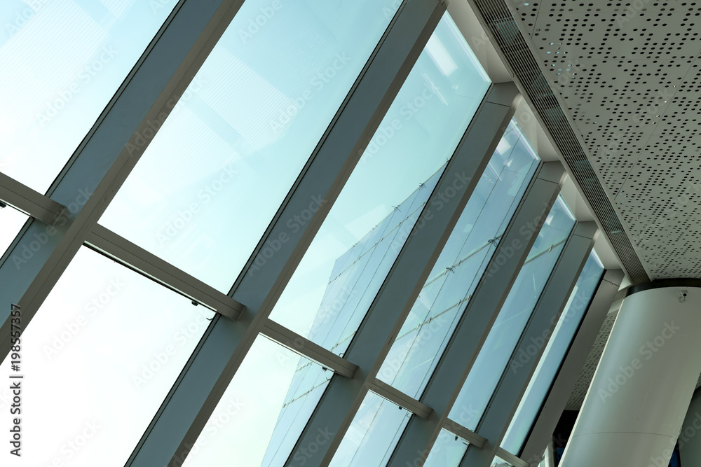 摩天大楼建筑结构玻璃窗