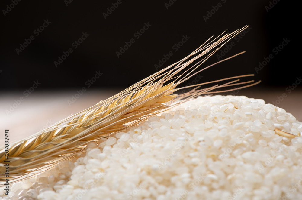 木底生米和小麦