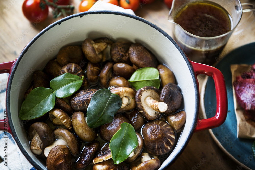 蘑菇汤美食摄影食谱创意