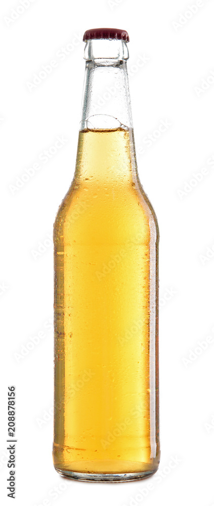白底啤酒玻璃瓶