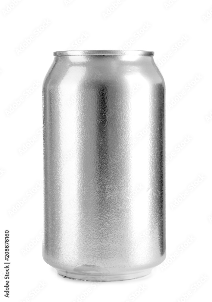 白底铝制啤酒罐