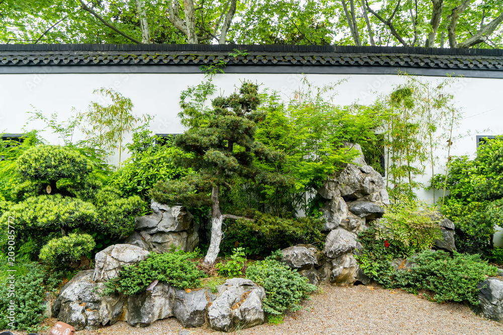 中国古典园林墙