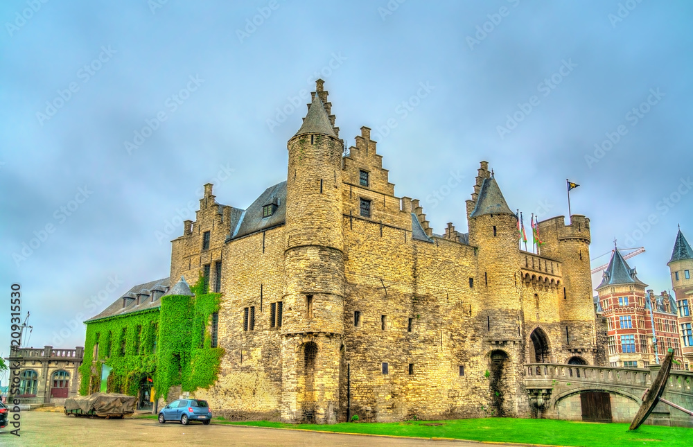 Het Steen，比利时安特卫普的一座中世纪堡垒