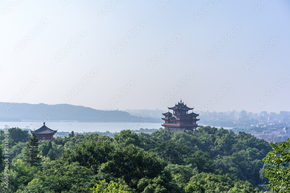 landscape of hangzhou west lake