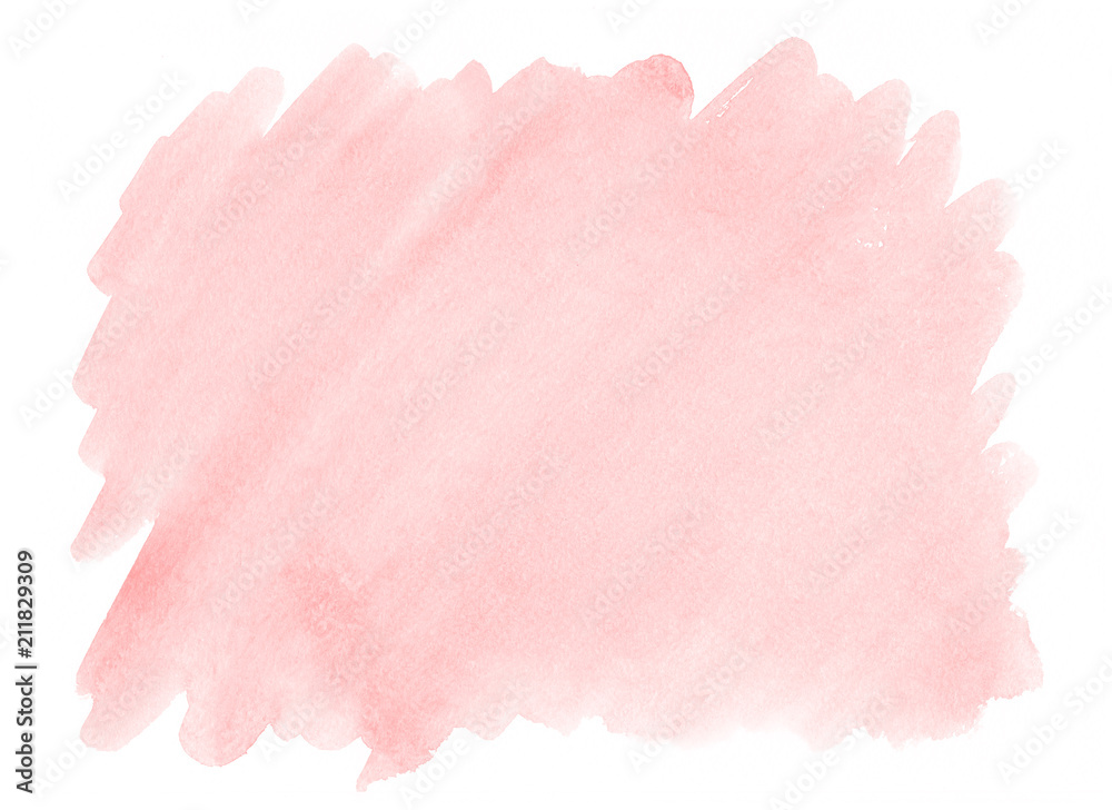 粉红色水彩背景，具有明显的纸张纹理，用于装饰设计产品和印刷品