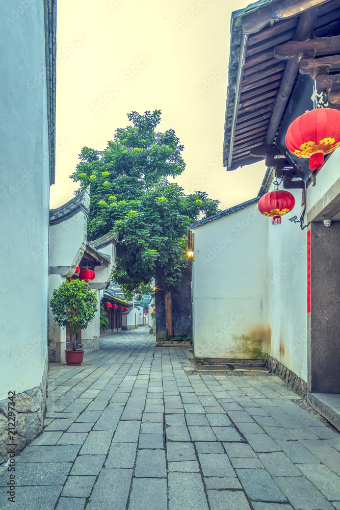 中国福州。2016年5月，福州的三坊七巷是一条历史悠久的街道。这是一条f