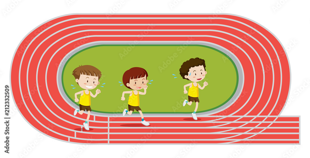 Boys Training Running Race