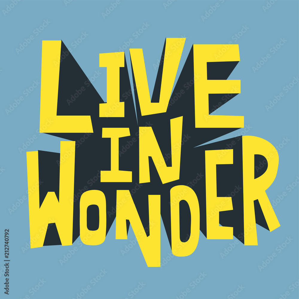 Live in Wonder排版设计
