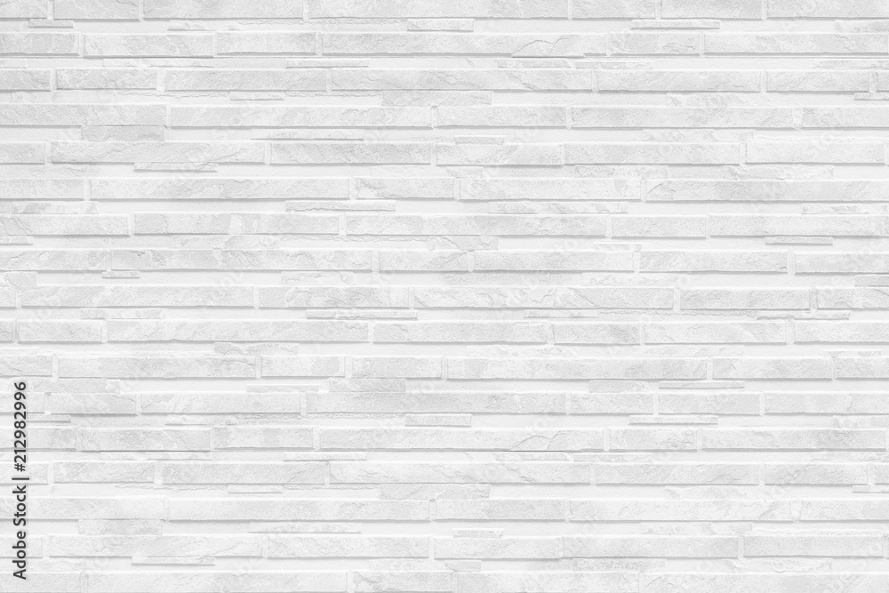 现代白色石砖墙面图案和背景