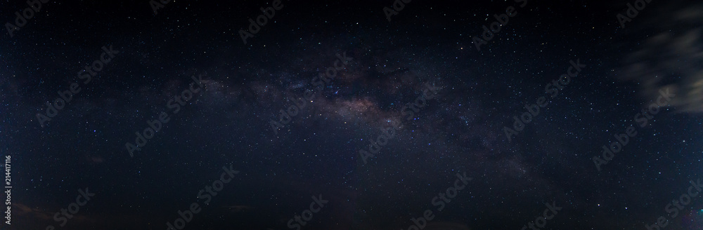 Milkyway夜晚的天空背景和星星