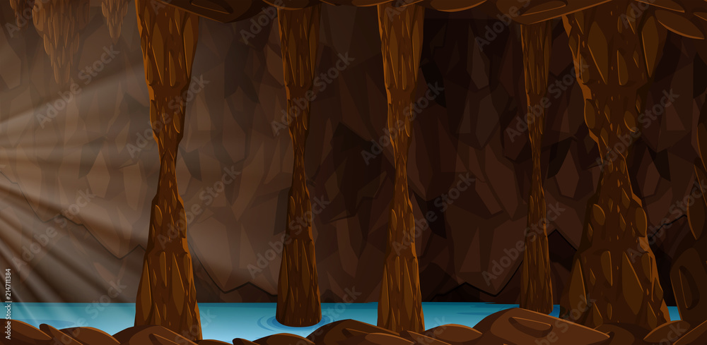 神秘的洞穴景观