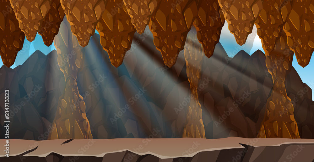 神秘的洞穴景观
