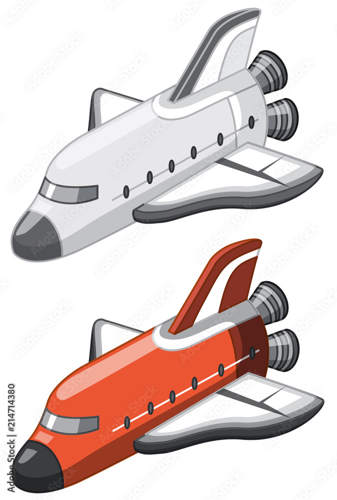 A set of space shuttle