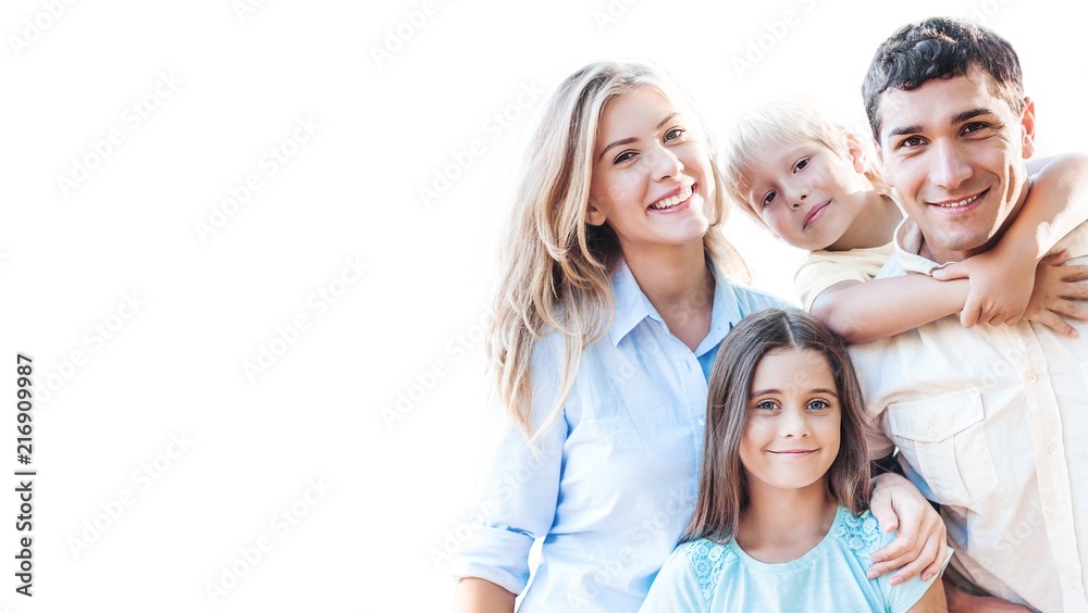 美丽的微笑可爱的家庭背景