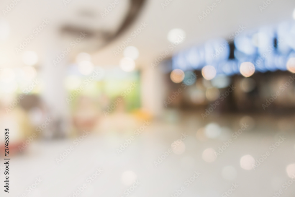 abstract blur image background of mall department store