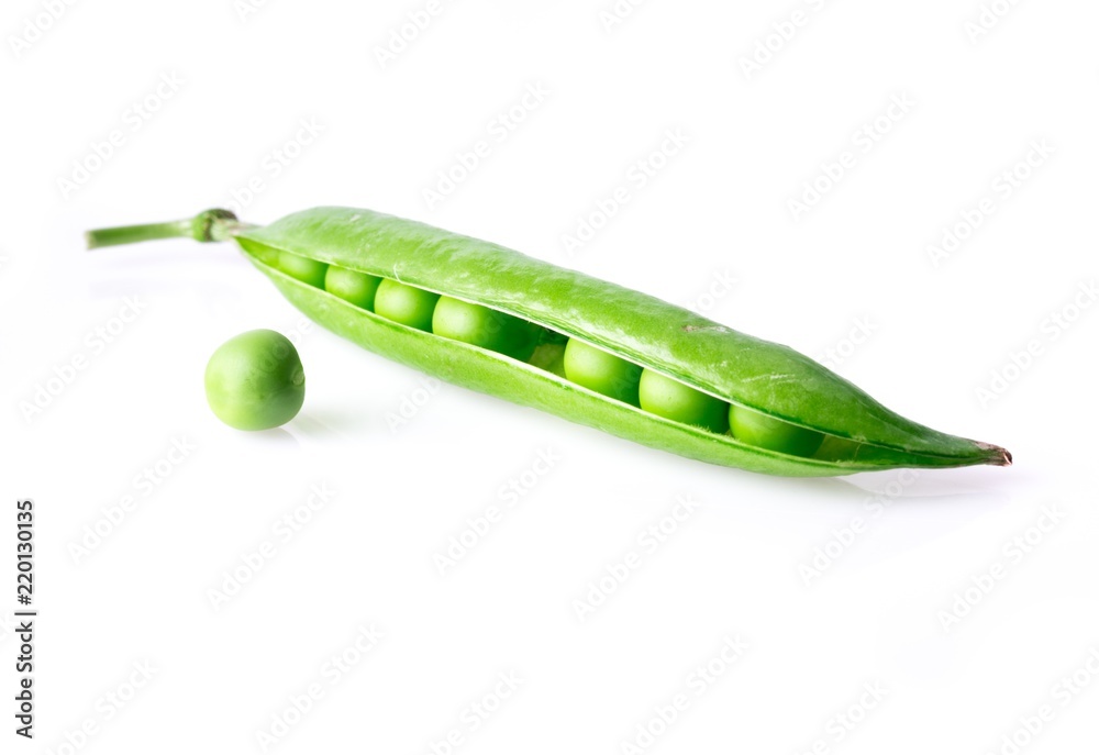 豆荚里的绿豌豆
