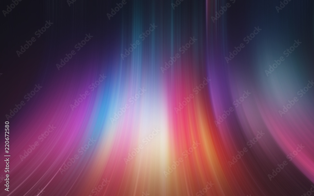 抽象光效纹理彩虹壁纸3D渲染