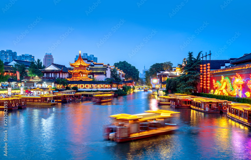 南京孔庙夜景