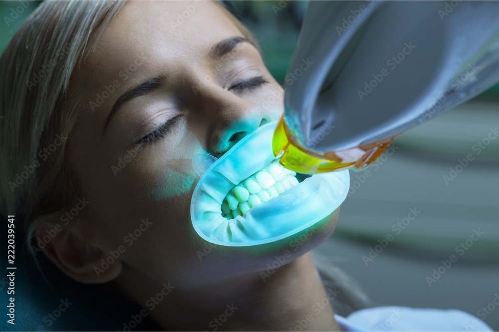Portrait of a Young Girl Having A Dentist Examination