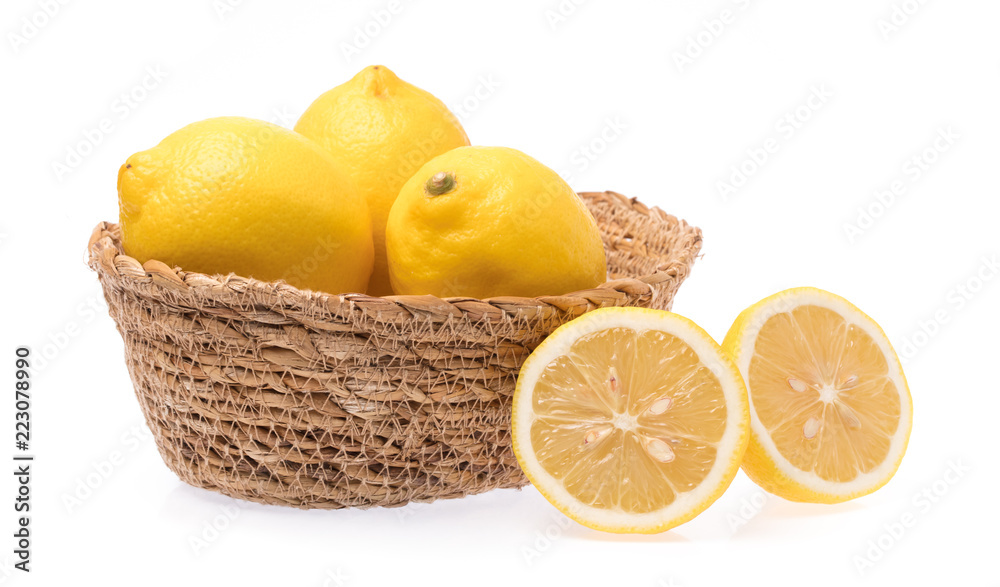 白底柠檬篮柳条