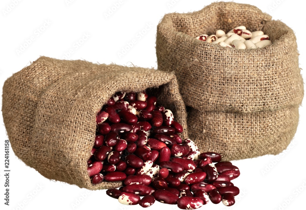 袋装白豆和红豆-隔离