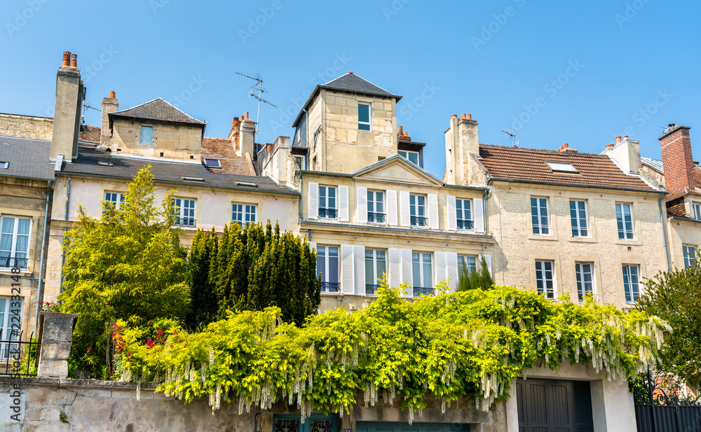 诺曼底卡昂的典型法国建筑